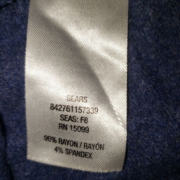 COZY HOODIE Women's Medium Blue Pullover Pocket Sweatshirt by Simply Styled - Picture 4 of 4